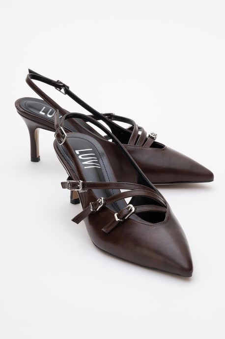 Magra Spitzer Zehenbereich Slingback Stiletto - Image 1
