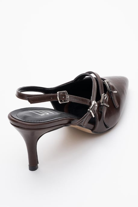 Magra Spitzer Zehenbereich Slingback Stiletto - Image 3