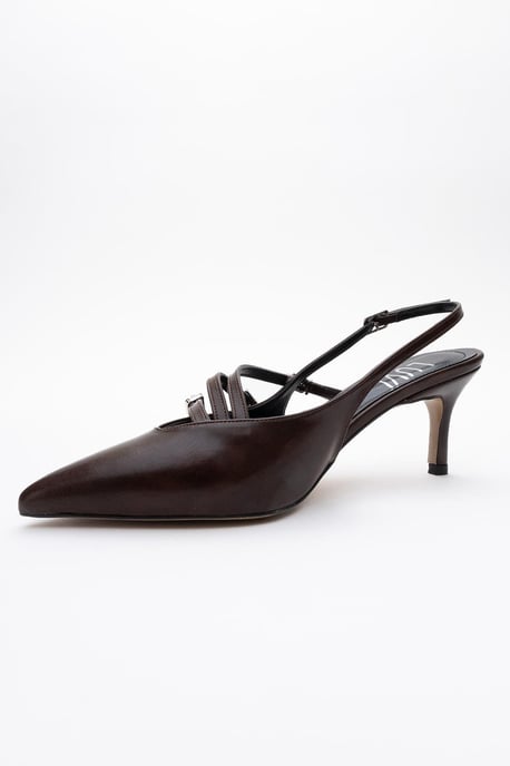 Magra Spitzer Zehenbereich Slingback Stiletto - Image 5