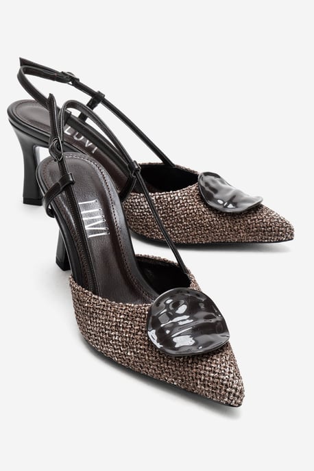 Levia Geflochtener Slingback-Pump mit spitzer Zehenpartie - Image 2