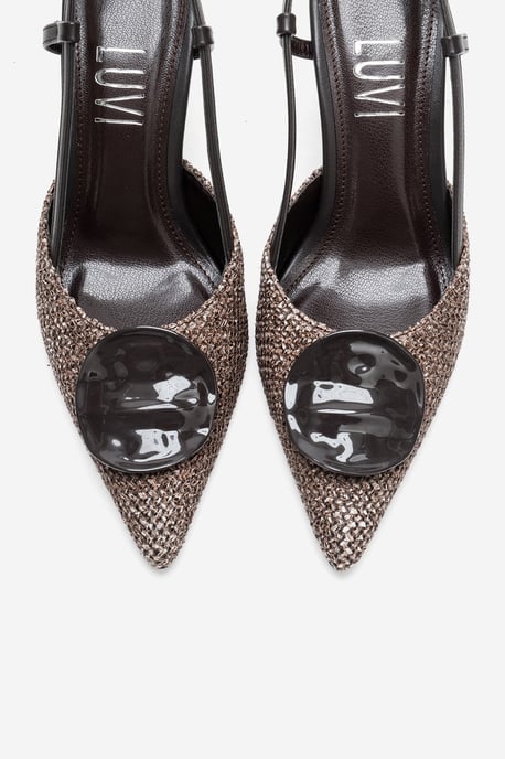 Levia Geflochtener Slingback-Pump mit spitzer Zehenpartie - Image 3