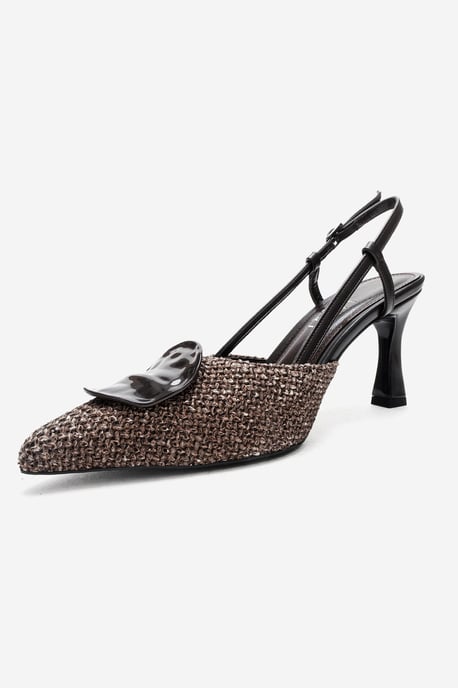 Levia Geflochtener Slingback-Pump mit spitzer Zehenpartie - Image 4
