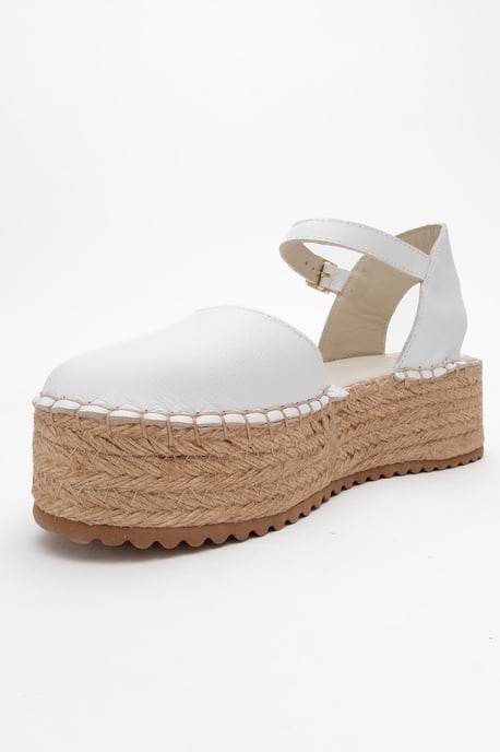 Viba Leder Espadrille Plateau Keilabsatz Sandalen (Damen) - Image 3