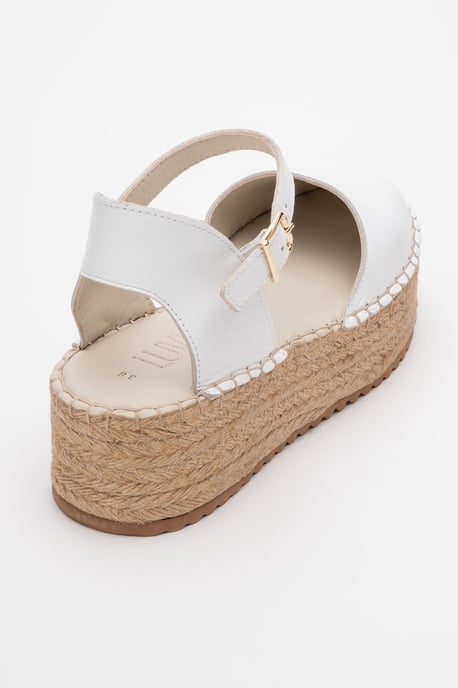 Viba Leder Espadrille Plateau Keilabsatz Sandalen (Damen) - Image 4