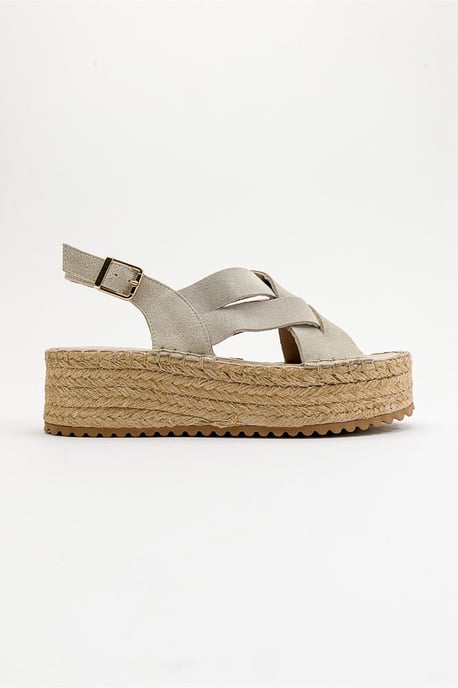 Lontano Wildleder Leder Plateau Sandale (Damen) - Image 6