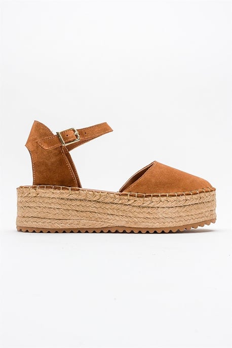 Viba Leder Espadrille Plateau Keilabsatz Sandalen (Damen) - Image 2