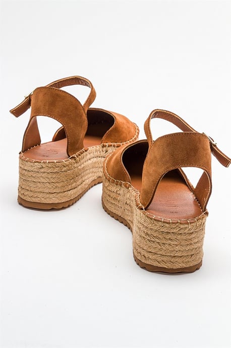 Viba Leder Espadrille Plateau Keilabsatz Sandalen (Damen) - Image 3