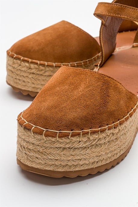 Viba Leder Espadrille Plateau Keilabsatz Sandalen (Damen) - Image 4
