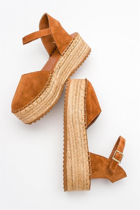 Viba Leder Espadrille Plateau Keilabsatz Sandalen (Damen) - Image 5