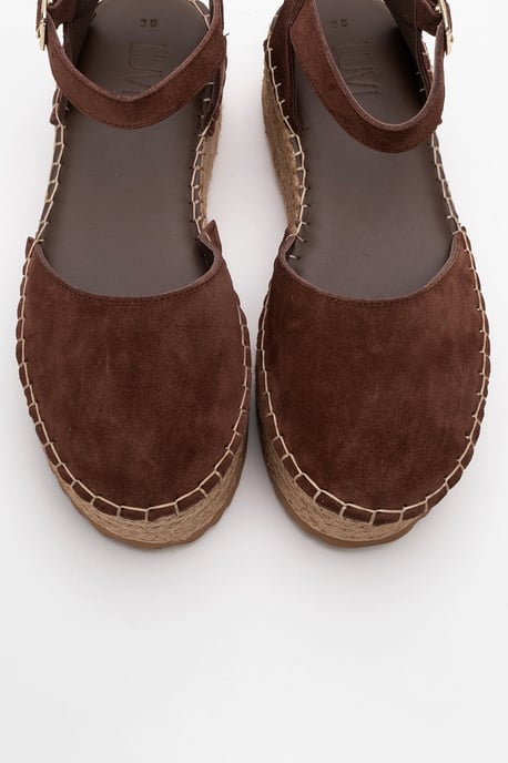 Viba Leder Espadrille Plateau Keilabsatz Sandalen (Damen) - Image 2