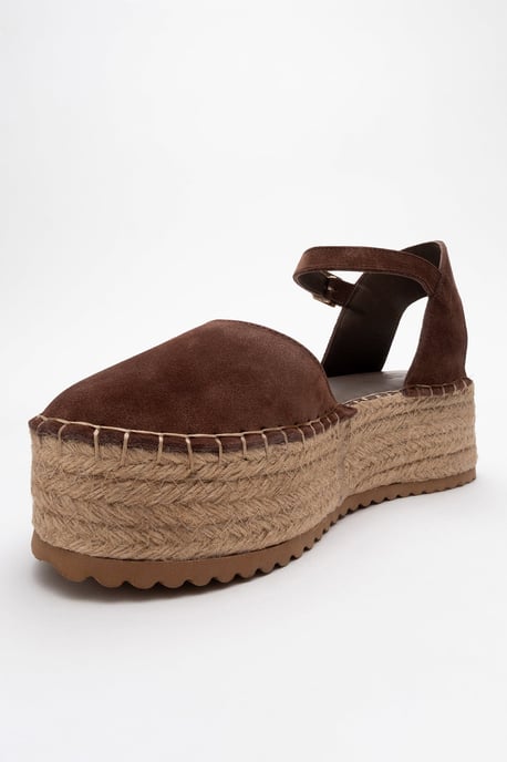 Viba Leder Espadrille Plateau Keilabsatz Sandalen (Damen) - Image 3