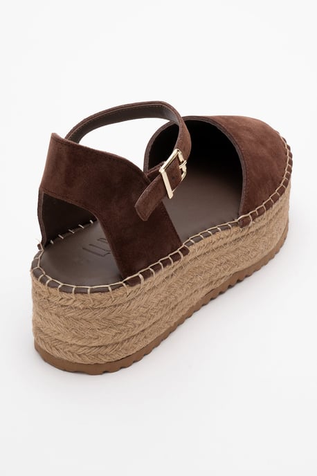 Viba Leder Espadrille Plateau Keilabsatz Sandalen (Damen) - Image 4