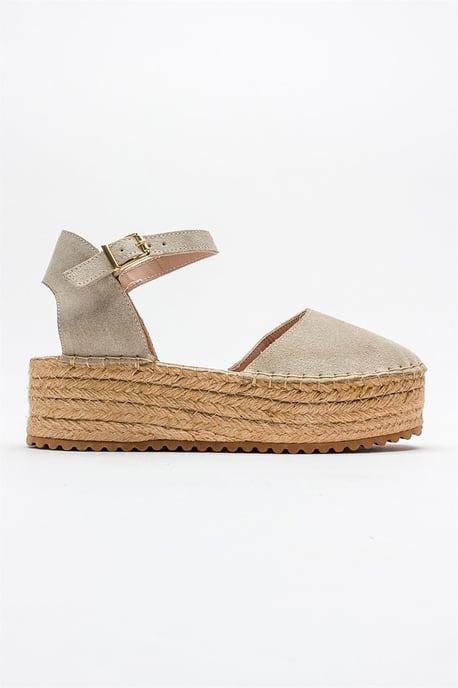 Viba Leder Espadrille Plateau Keilabsatz Sandalen (Damen) - Image 2
