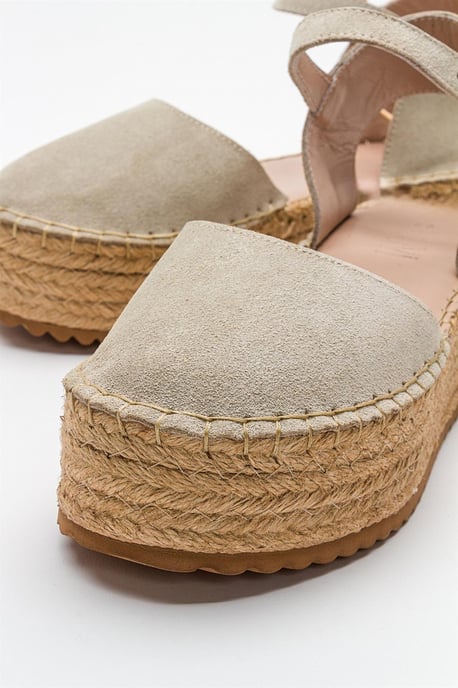 Viba Leder Espadrille Plateau Keilabsatz Sandalen (Damen) - Image 3
