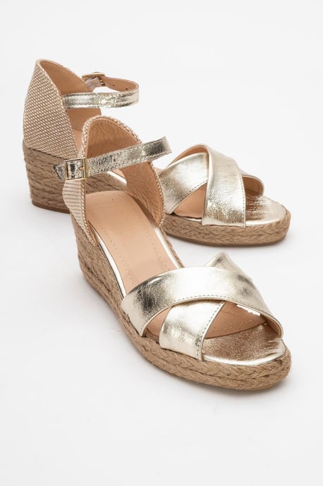 Miria Leder Plateau Espadrille (Damen) - Image 2