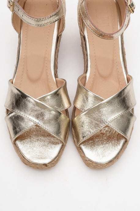 Miria Leder Plateau Espadrille (Damen) - Image 3