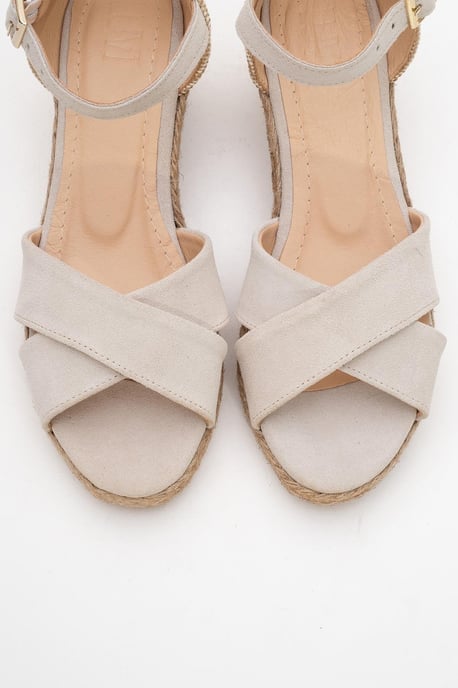 Miria Leder Plateau Espadrille (Damen) - Image 3