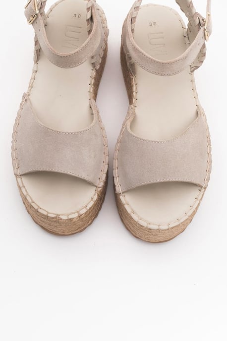 Serez Leder Plateau-Espadrilles Sandale (Damen) - Image 2