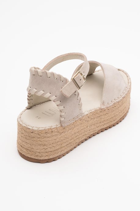 Serez Leder Plateau-Espadrilles Sandale (Damen) - Image 3