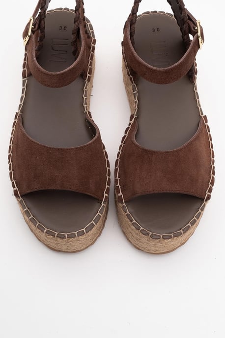 Serez Leder Plateau-Espadrilles Sandale (Damen) - Image 2