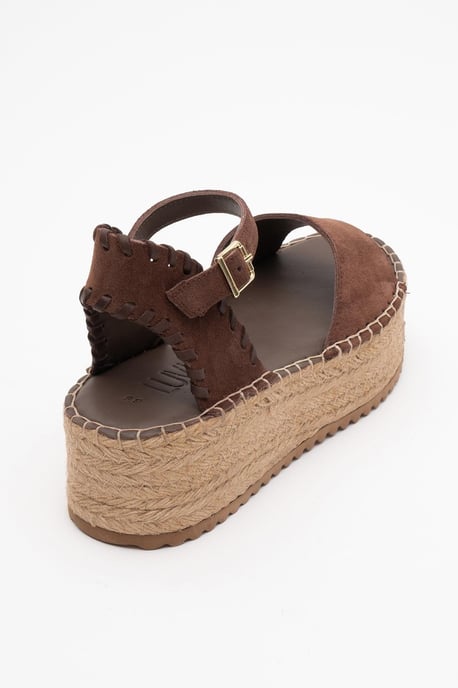 Serez Leder Plateau-Espadrilles Sandale (Damen) - Image 3