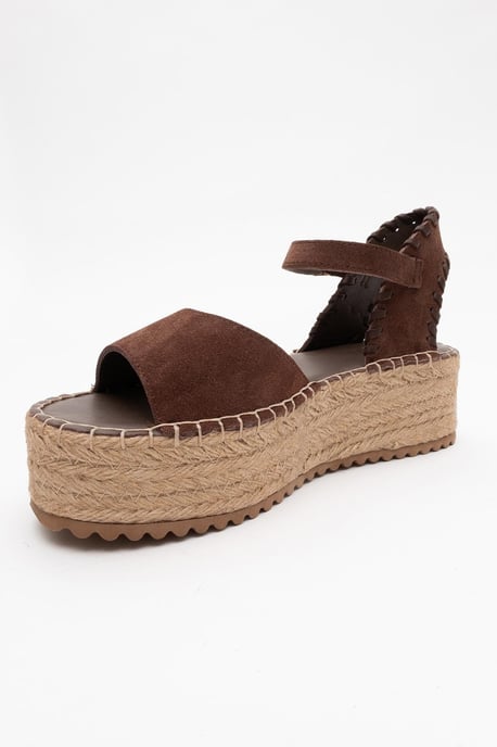 Serez Leder Plateau-Espadrilles Sandale (Damen) - Image 4