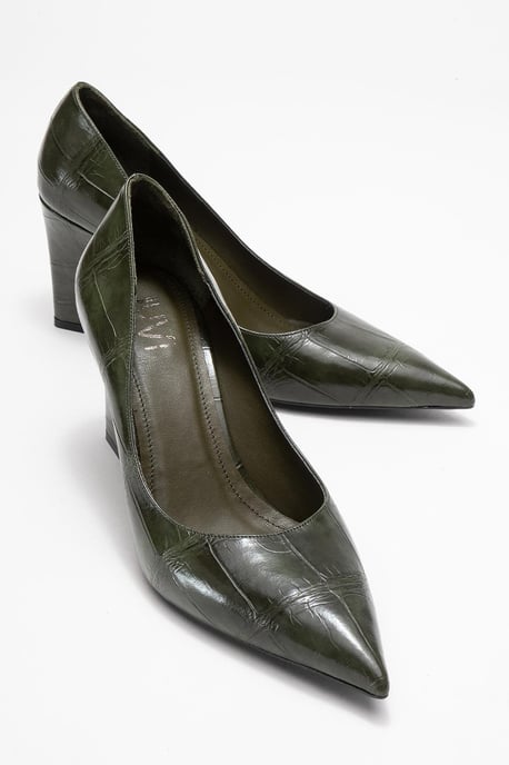 Puera Spitzer Zehenbereich Keilabsatz Pumps (Damen) - Image 2