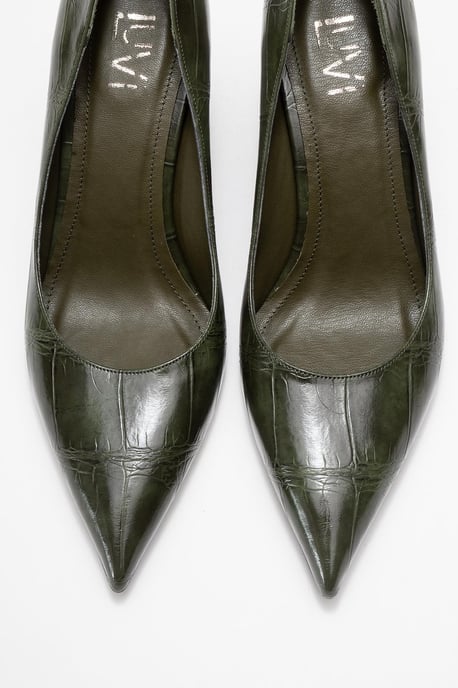 Puera Spitzer Zehenbereich Keilabsatz Pumps (Damen) - Image 3