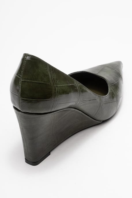 Puera Spitzer Zehenbereich Keilabsatz Pumps (Damen) - Image 5