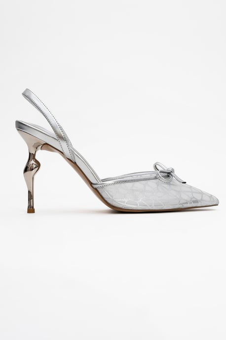 Peony Mesh Schleife Spitzer Zehenbereich Pumps (Damen) - Image 6