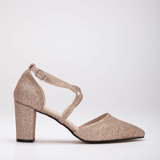 Sina Überkreuz-Absatzschuhe mit Perlen - Image 1