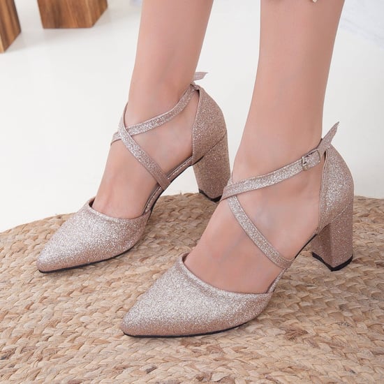 Sina Überkreuz-Absatzschuhe mit Perlen - Image 3