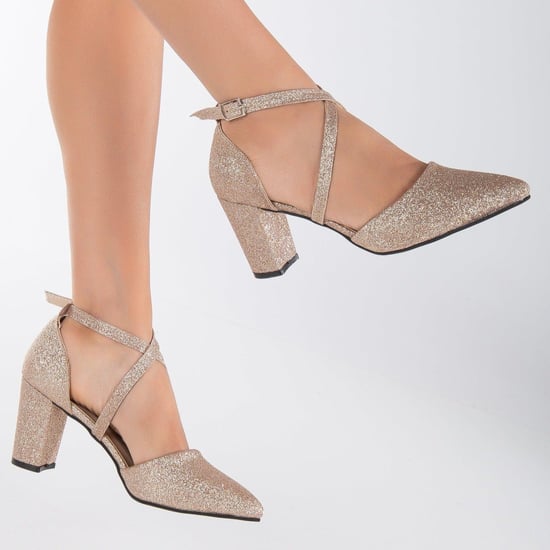 Sina Überkreuz-Absatzschuhe mit Perlen - Image 6