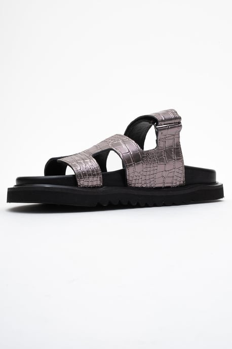 Loana Leder Slide Sandale - Image 4