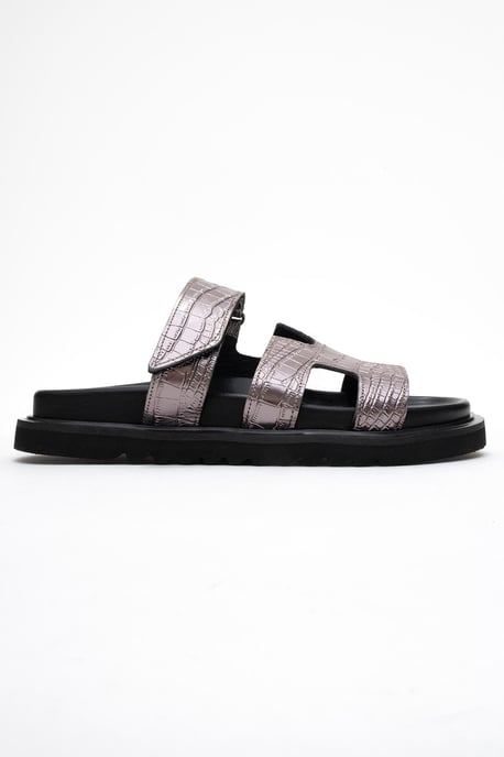 Loana Leder Slide Sandale - Image 6