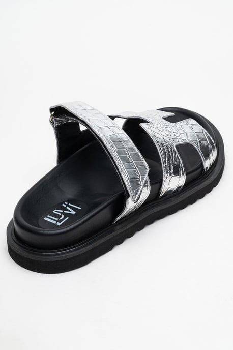 Loana Leder Slide Sandale - Image 4