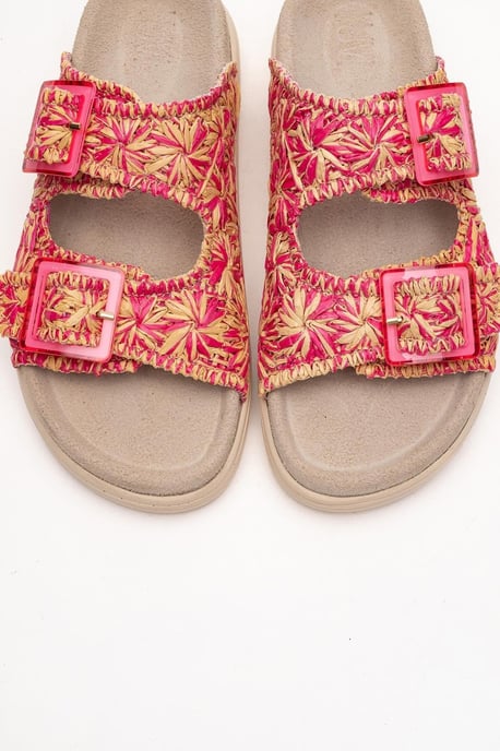Milana Leder Double‑Strap Sandale (Women) - Image 2