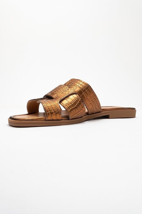Notre Leder Slide Sandale - Image 3