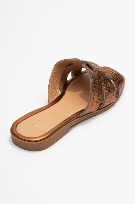 Notre Leder Slide Sandale - Image 4