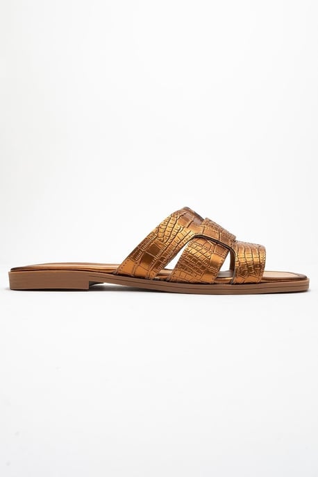 Notre Leder Slide Sandale - Image 5