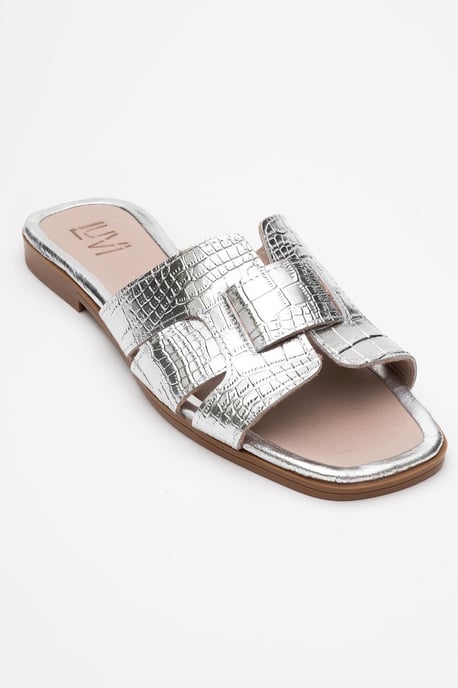 Notre Leder Flach Sandalen (Women) - Image 1