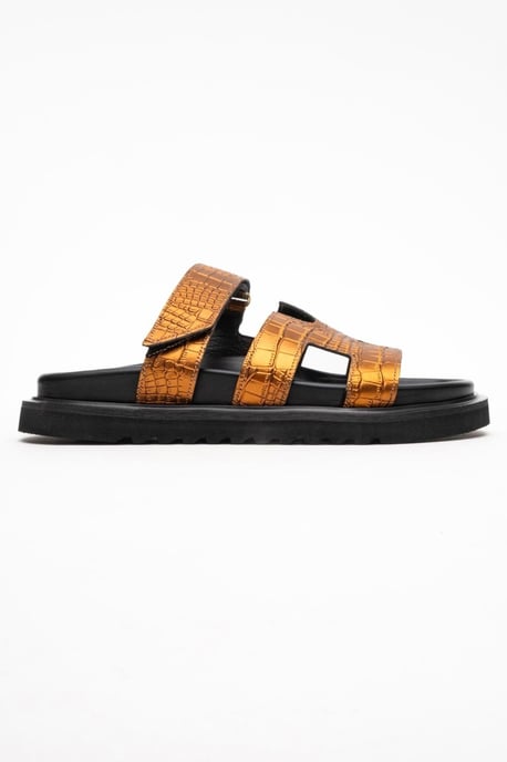 Loana Leder Slide Sandale - Image 6