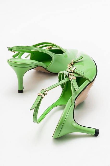 Magra Spitzer Zehenbereich Slingback Stiletto - Image 3