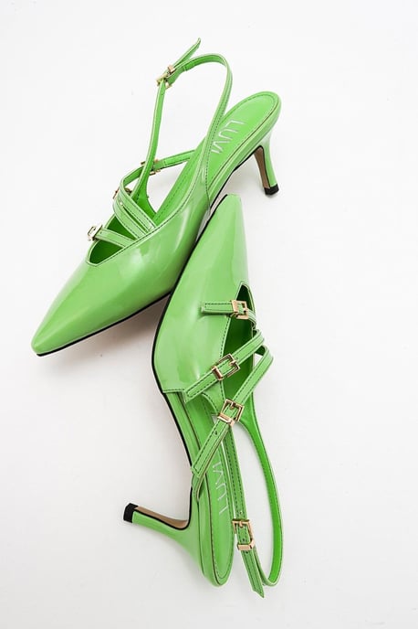 Magra Spitzer Zehenbereich Slingback Stiletto - Image 4
