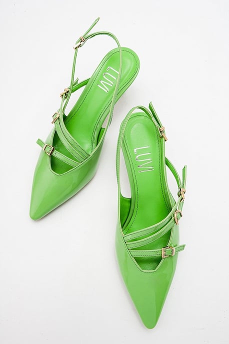 Magra Spitzer Zehenbereich Slingback Stiletto - Image 5