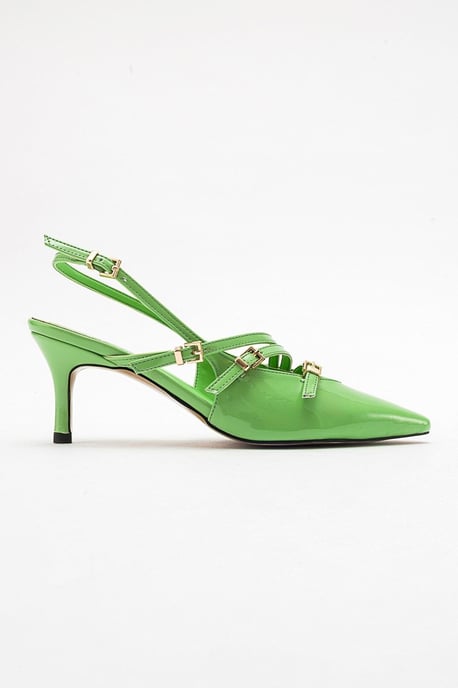 Magra Spitzer Zehenbereich Slingback Stiletto - Image 6
