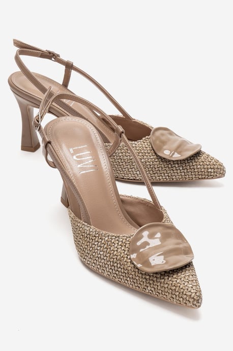 Levia Geflochtener Slingback-Pump mit spitzer Zehenpartie - Image 2