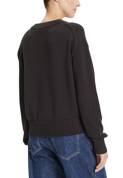 V-Ausschnitt Langarm-Strickpullover - Image 3