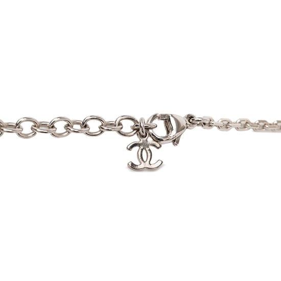 Gebrauchtes Anhänger-Halsband mit Harz-Rhinestones in Herzform - Image 4