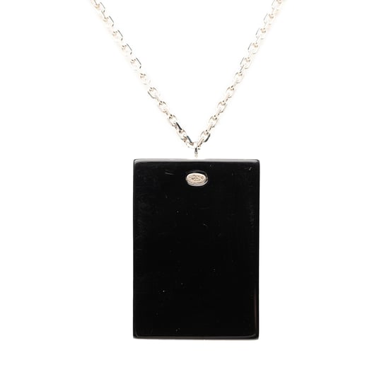 Gebrauchtes Anhänger-Halsband mit Harz-Rhinestones in Herzform - Image 5
